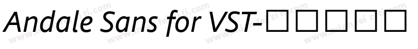 Andale Sans for VST字体转换